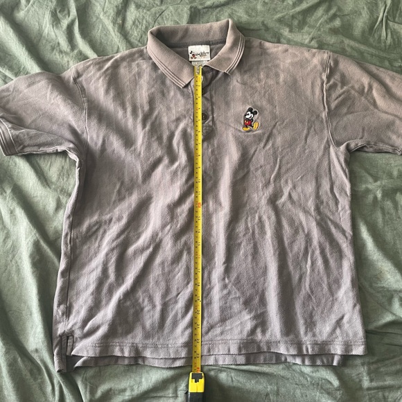Walt Disney World Mickey Mouse Embroidery Men’s Large Gray Polo - Picture 5 of 5